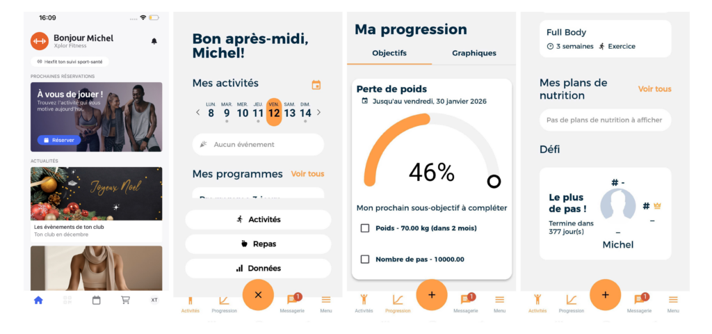 Screenshot Hexfit app