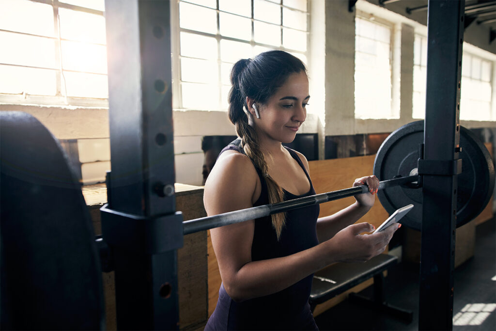 Défi fitness collectif organisé par un club pour motiver ses adhérents